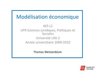 Modélisation économique