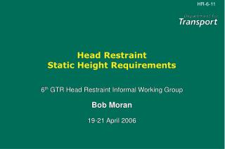 Head Restraint Static Height Requirements