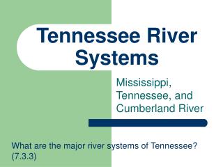 Tennessee River Systems