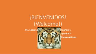 ¡BIENVENIDOS! (Welcome!)
