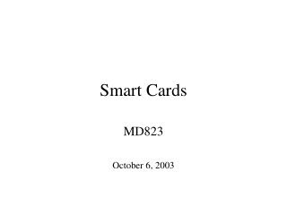 Smart Cards