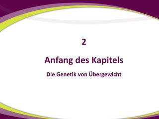 Anfang des Kapitels