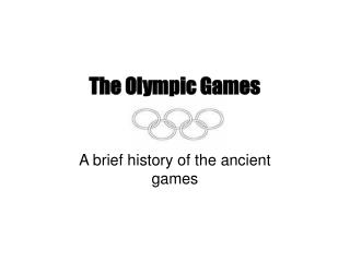 The Olympic Games