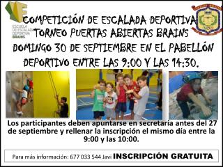 COMPETICIÓN DE ESCALADA DEPORTIVA