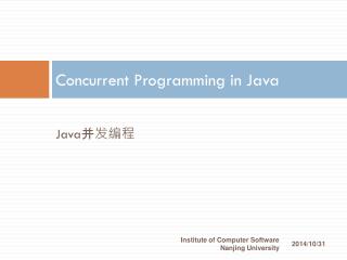 Concurrent Programming in Java