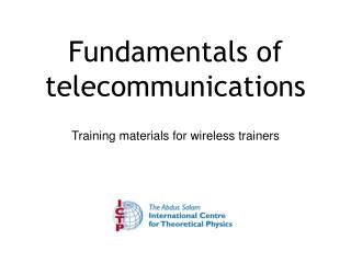 Fundamentals of telecommunications
