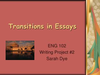 Transitions in Essays