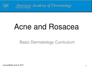 Acne and Rosacea