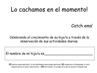 Lo cachamos en el momento!