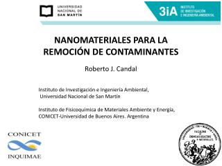 NANOMATERIALES PARA LA REMOCIÓN DE CONTAMINANTES Roberto J. Candal