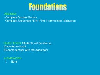Foundations
