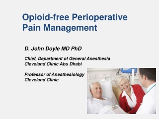 Opioid-free Perioperative Pain Management