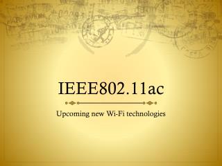 IEEE802.11ac