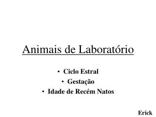 Animais de Laboratório