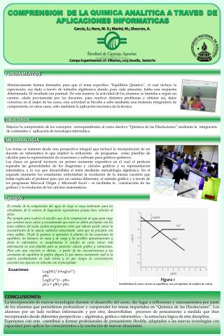 COMPRENSION DE LA QUIMICA ANALITICA A TRAVES DE APLICACIONES INFORMATICAS