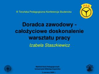 Doradca zawodowy - całożyciowe doskonalenie warsztatu pracy