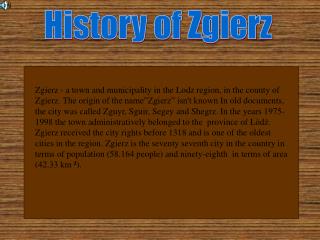 History of Zgierz