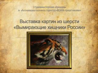 О выставке: На выставке представлено 16 работ с изображениями хищников,