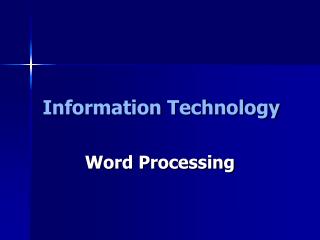 Information Technology