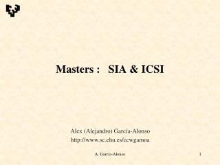 Masters : SIA &amp; ICSI