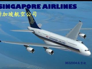 SINGAPORE AIRLINES 新加坡航空公司