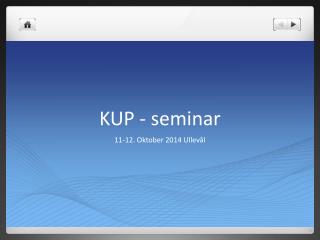 KUP - seminar