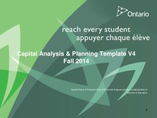Capital Analysis &amp; Planning Template V4 Fall 2014