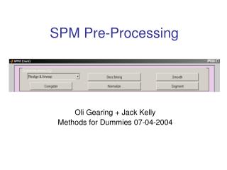 SPM Pre-Processing