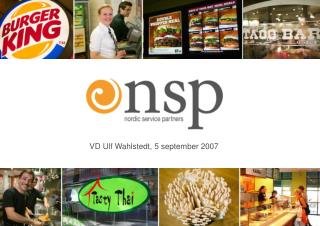 VD Ulf Wahlstedt, 5 september 2007