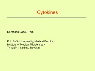 Cytokines