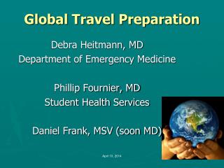 Global Travel Preparation