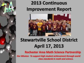 2013 Continuous Improvement Report Stewartville School District April 17, 2013
