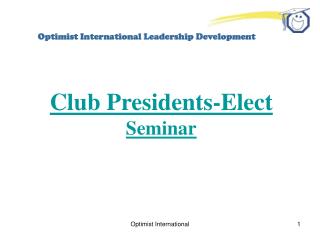 Optimist International Leadership Development