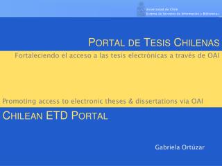 Portal de Tesis Chilenas