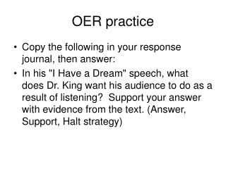 OER practice