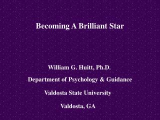 Becoming A Brilliant Star