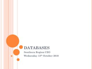 DATABASES
