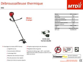 Débroussailleuse thermique 990