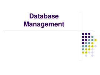 Database Management