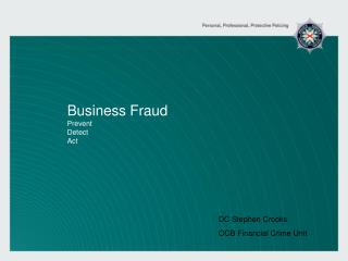 Business Fraud Prevent Detect Act