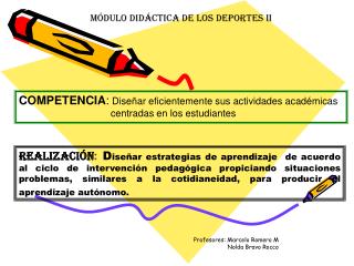 MÓDULO DIDÁCTICA DE LOS DEPORTES II