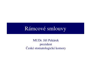 Rámcové smlouvy