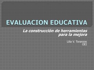 EVALUACION EDUCATIVA