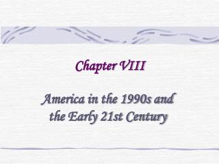 Chapter VIII