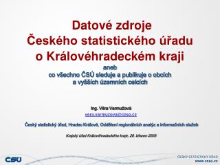 Ing. Věra Varmužová
