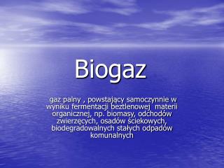 Biogaz