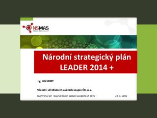 Národní strategický plán LEADER 2014 +