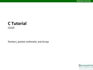 C Tutorial CS220