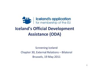 Iceland's Official Development Assistance (ODA)