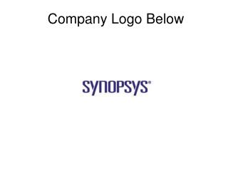 Company Logo Below